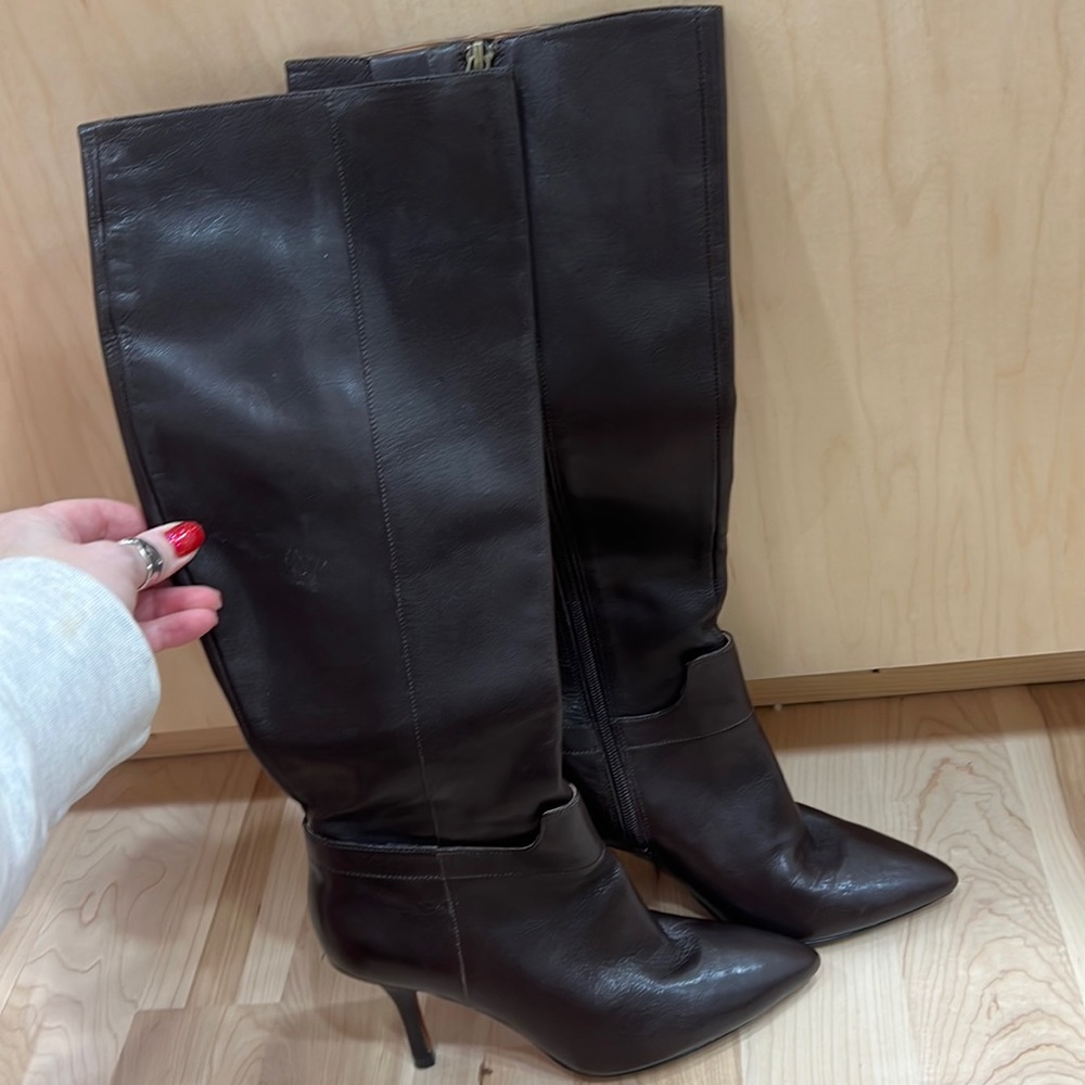 Brown Nine West boots- worn once